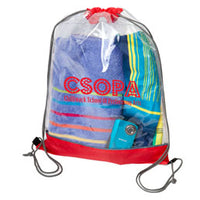 Clear PVC Drawstring Bag