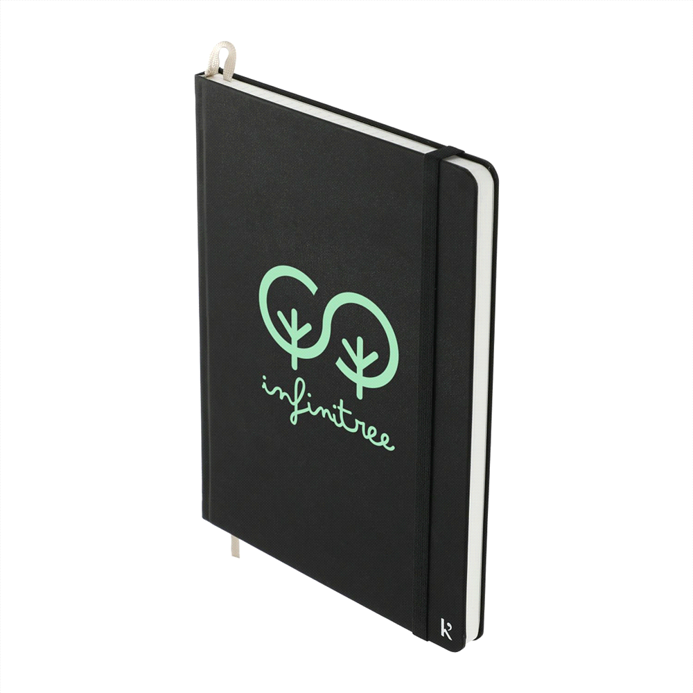 Gift Set w/ KT1001 Karst A5 Stone Paper Hardcover Notebook & 1066 Recycled Stainless Steel Pen