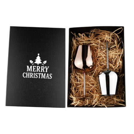 Bula Vinaka Stainless Steel Wine Glass Gift Set  - GS047