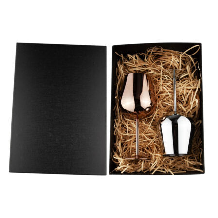 Bula Vinaka Stainless Steel Wine Glass Gift Set  - GS047