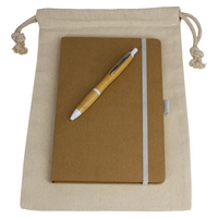 Gift Set - Drawstring Bag + JournalBook + Pen