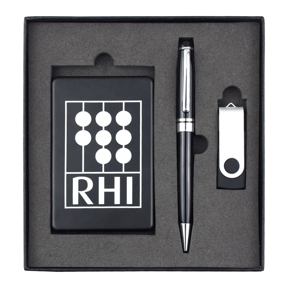 Powerbank, USB (4GB) & Pen Giftset