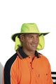 hivis hat with flap