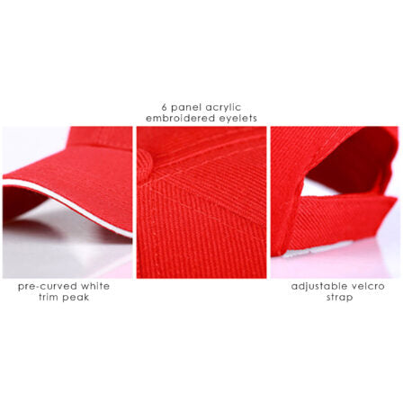 Eumo 6 Panel Heavy Acrylic Sandwich Cap  - HDW001