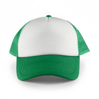 White Front 5 Panel Trucker Mesh Cap  - HDW003