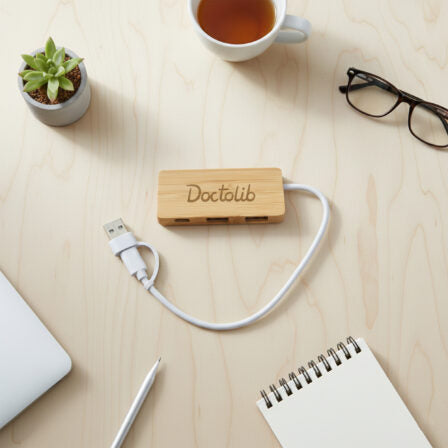 Bamboo USB Hub -HUB002