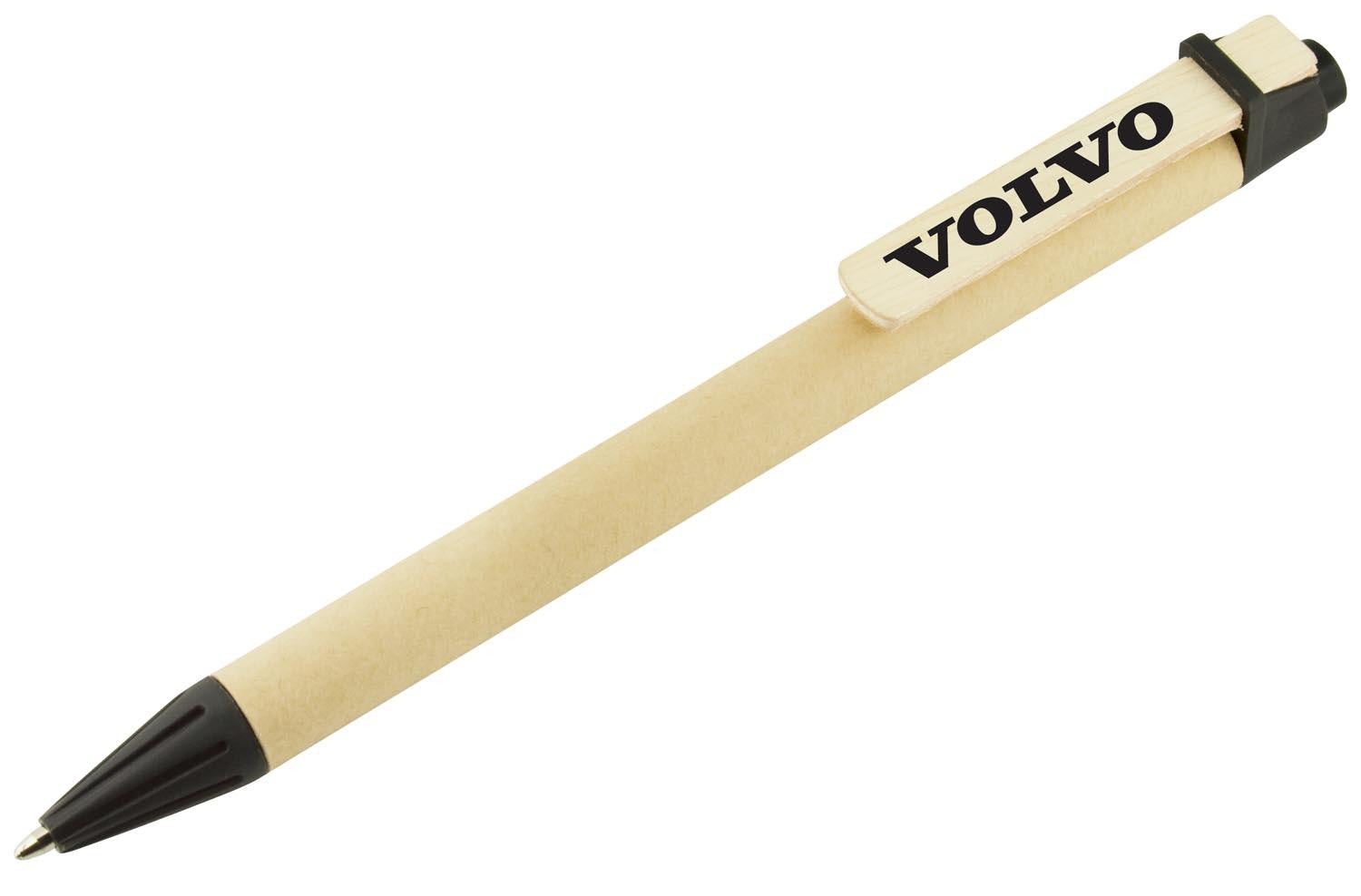 OSLO Eco Push -Action Ball Pen with Wooden Clip -