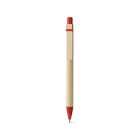 OSLO Eco Push -Action Ball Pen with Wooden Clip -