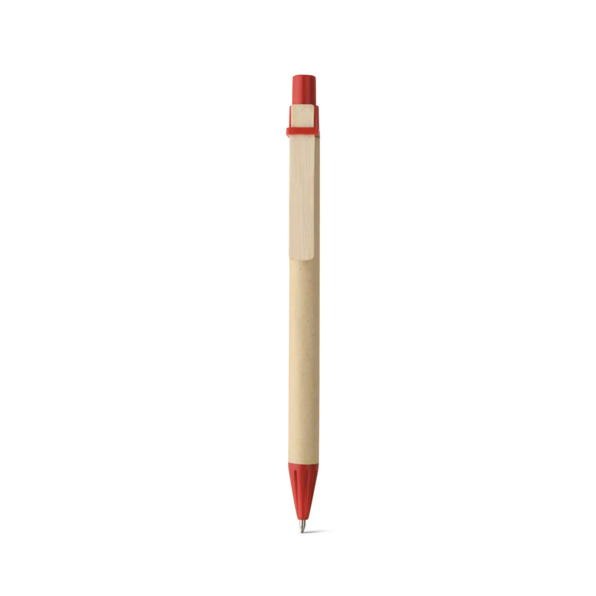 OSLO Eco Push -Action Ball Pen with Wooden Clip -