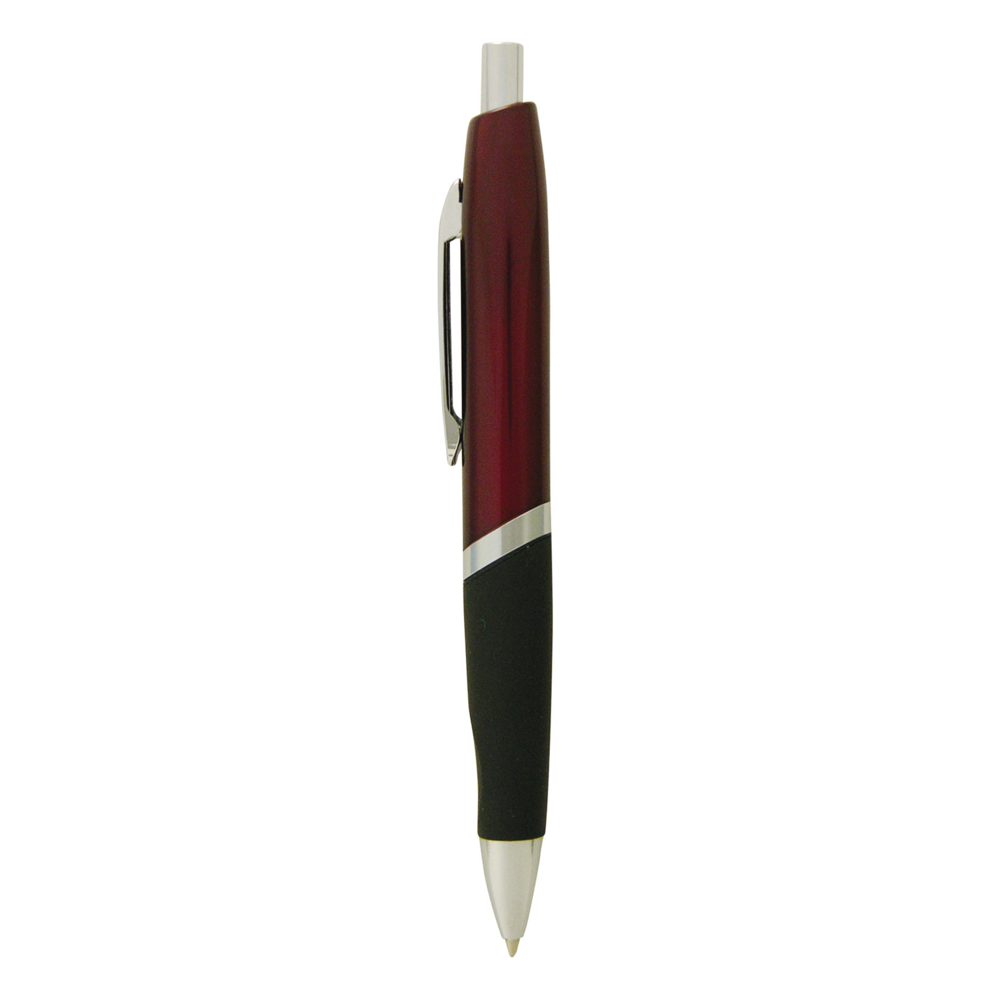 MANSA Push -Button Metal Pen with Rubber Grip -