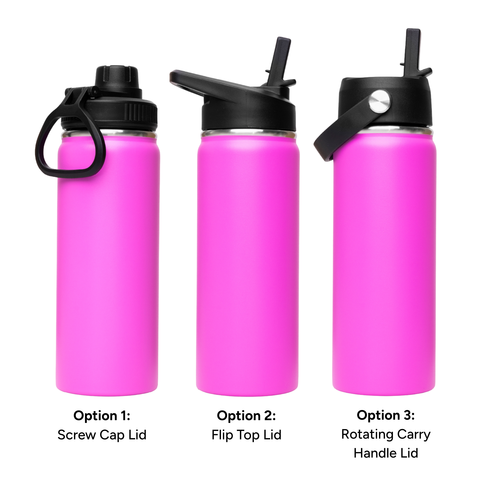 LAPEN 500ml Vacuum Bottle - 3 Different Lid Options -