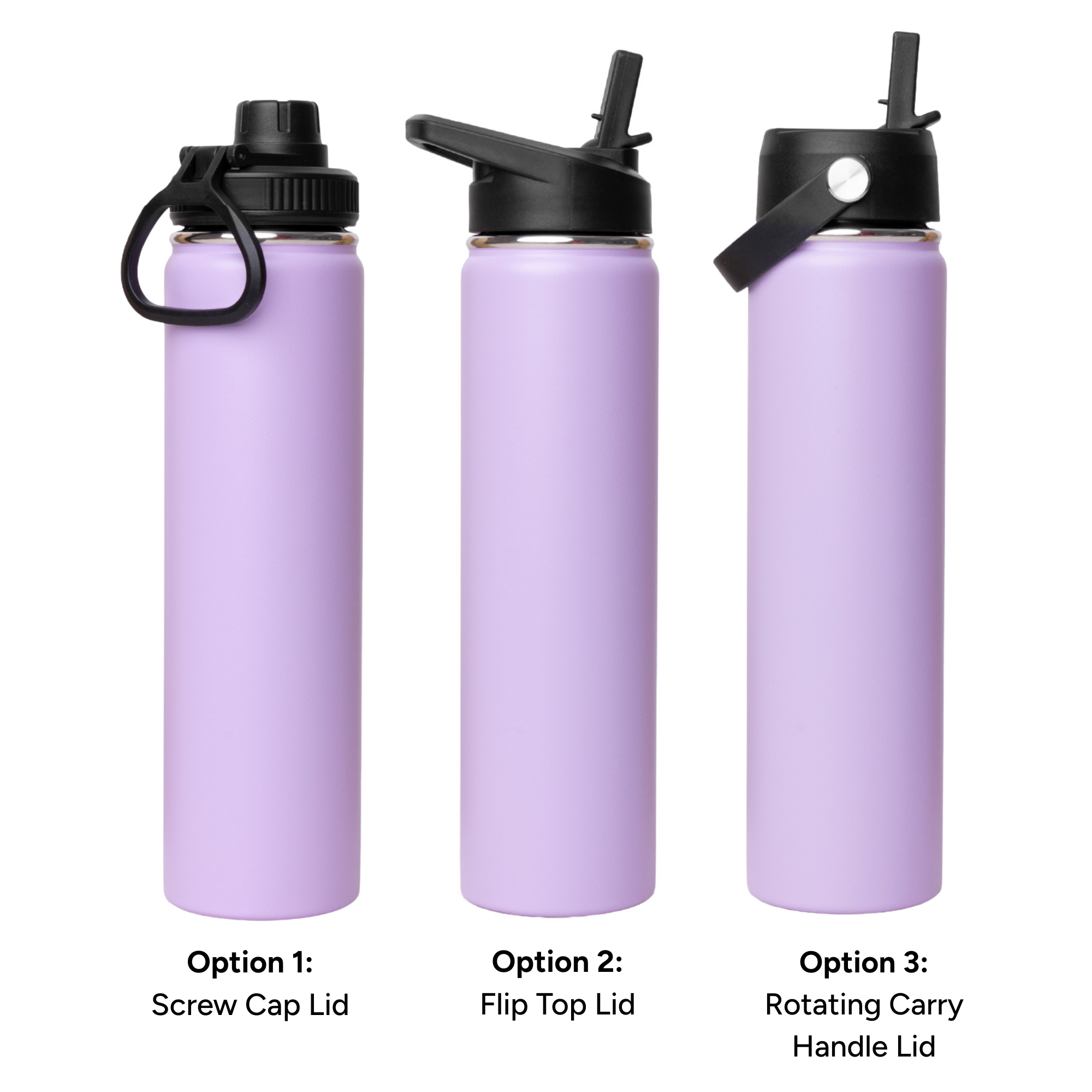 LAPEN 750ml Vacuum Bottle - 3 Different Lid Options -
