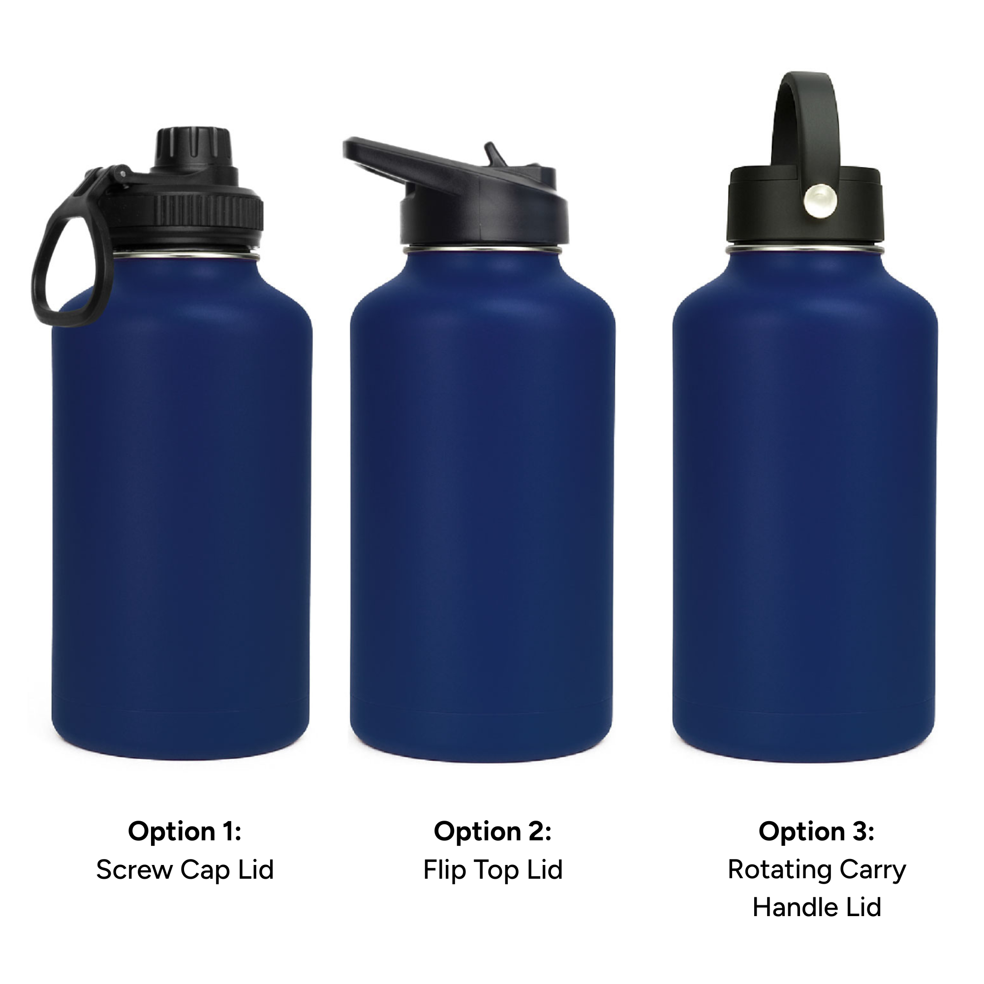 LAPEN 1800ml Vacuum Bottle - 3 Different Lid Options -