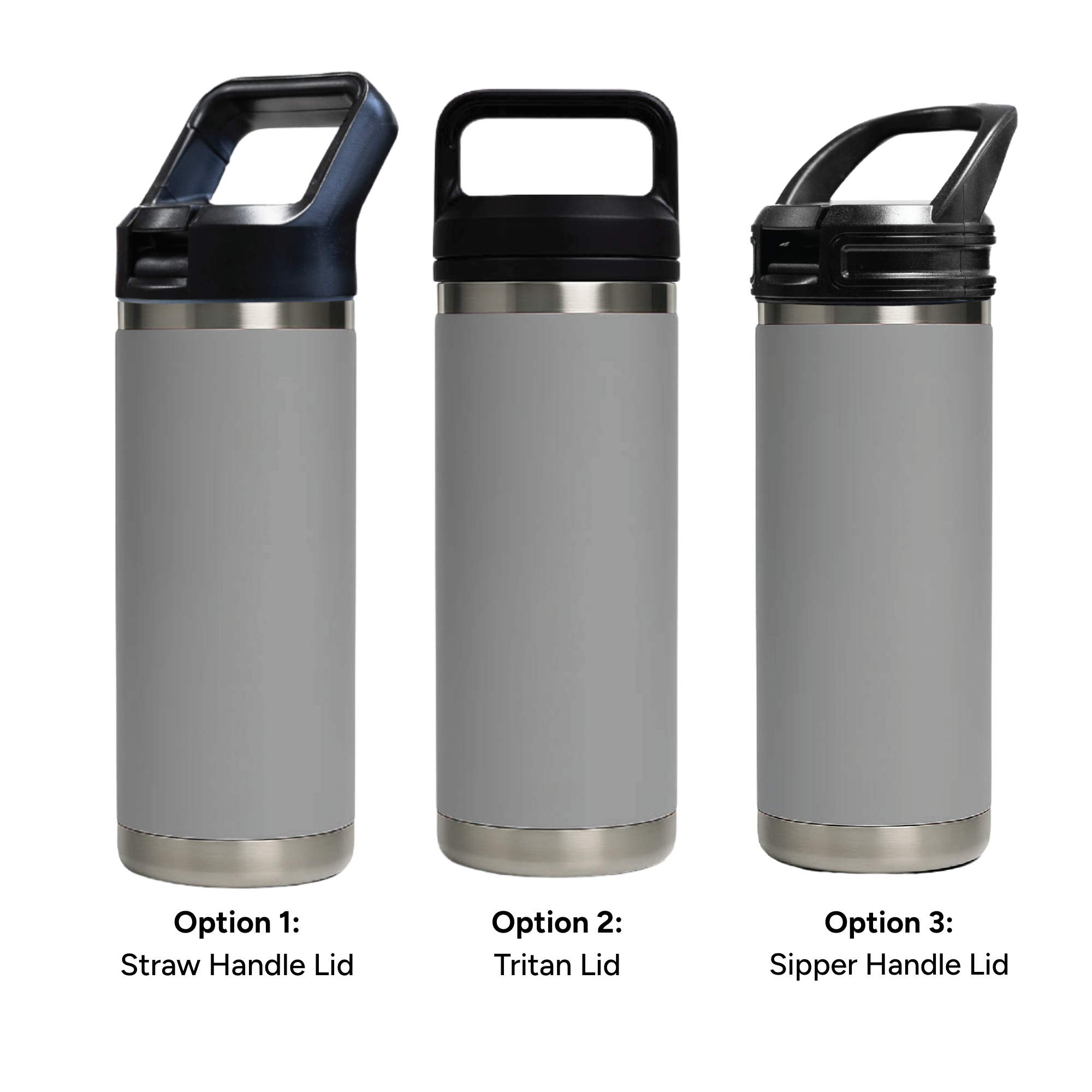HYDRO - 532ml Vacuum Bottle - 3 Different Lid Options