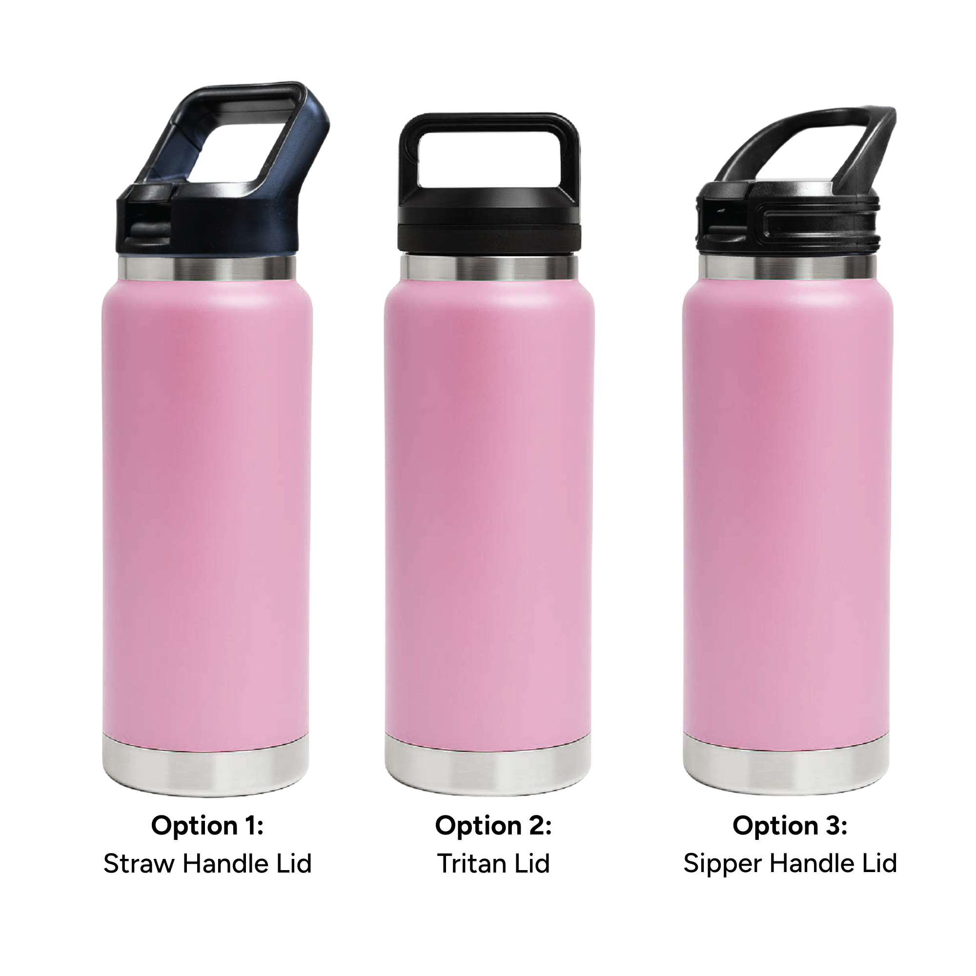HYDRO - 750ml Vacuum Bottle - 3 Different Lid Options