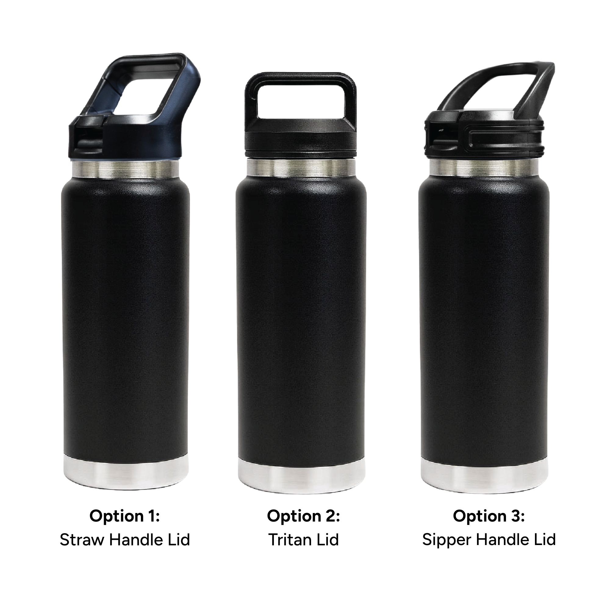 HYDRO - 750ml Vacuum Bottle - 3 Different Lid Options