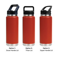 HYDRO - 750ml Vacuum Bottle - 3 Different Lid Options