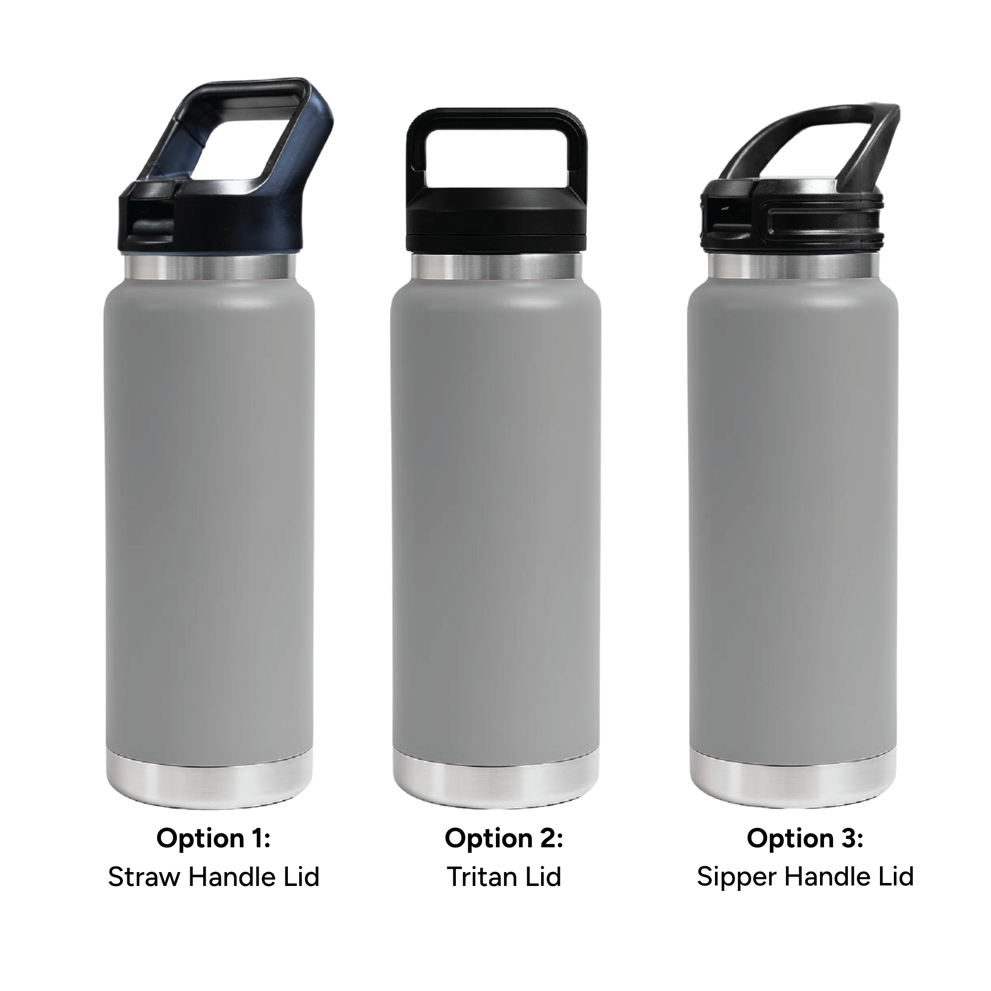 HYDRO - 750ml Vacuum Bottle - 3 Different Lid Options