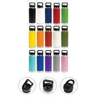 HYDRO - 750ml Vacuum Bottle - 3 Different Lid Options
