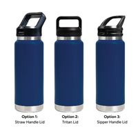 HYDRO - 750ml Vacuum Bottle - 3 Different Lid Options