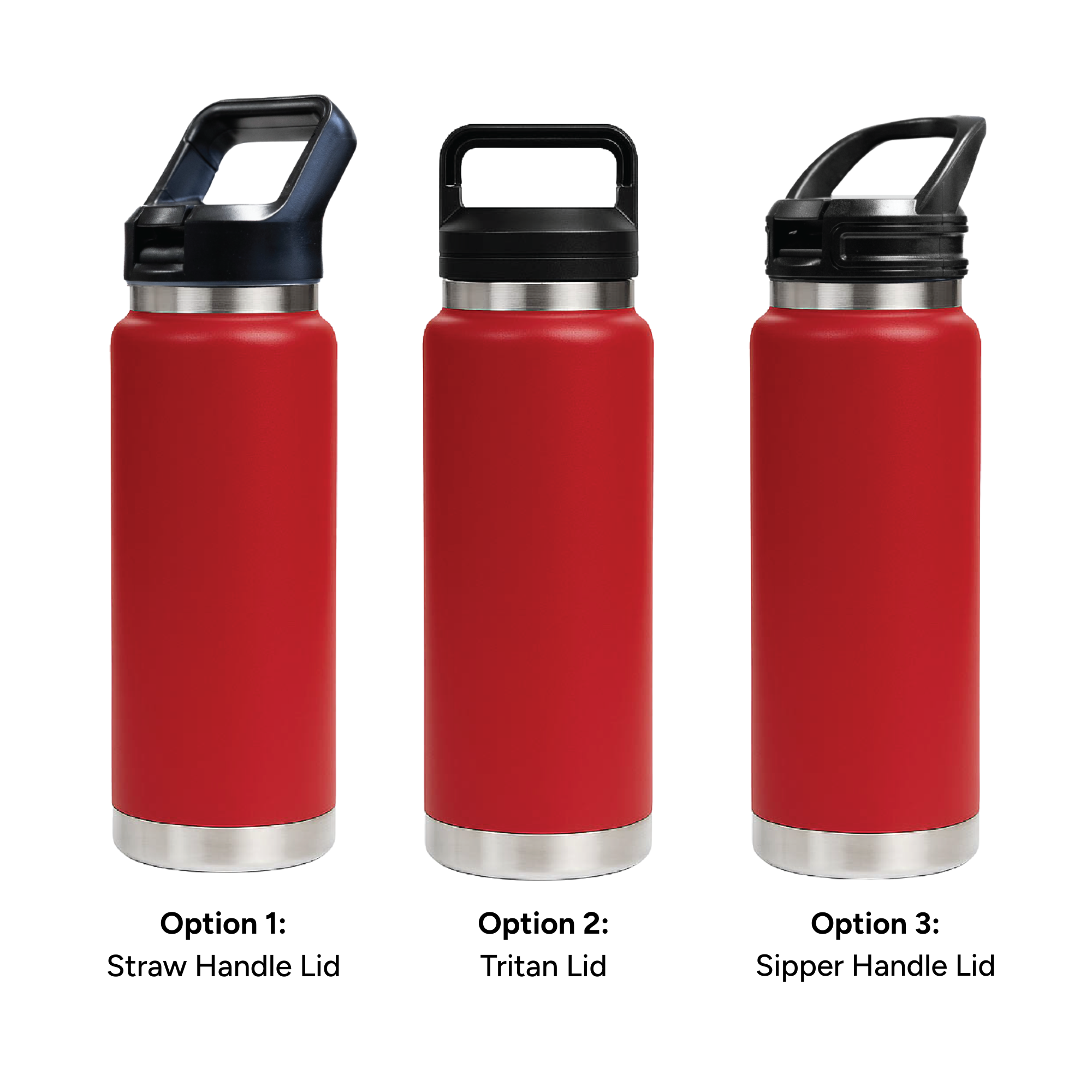 HYDRO - 750ml Vacuum Bottle - 3 Different Lid Options