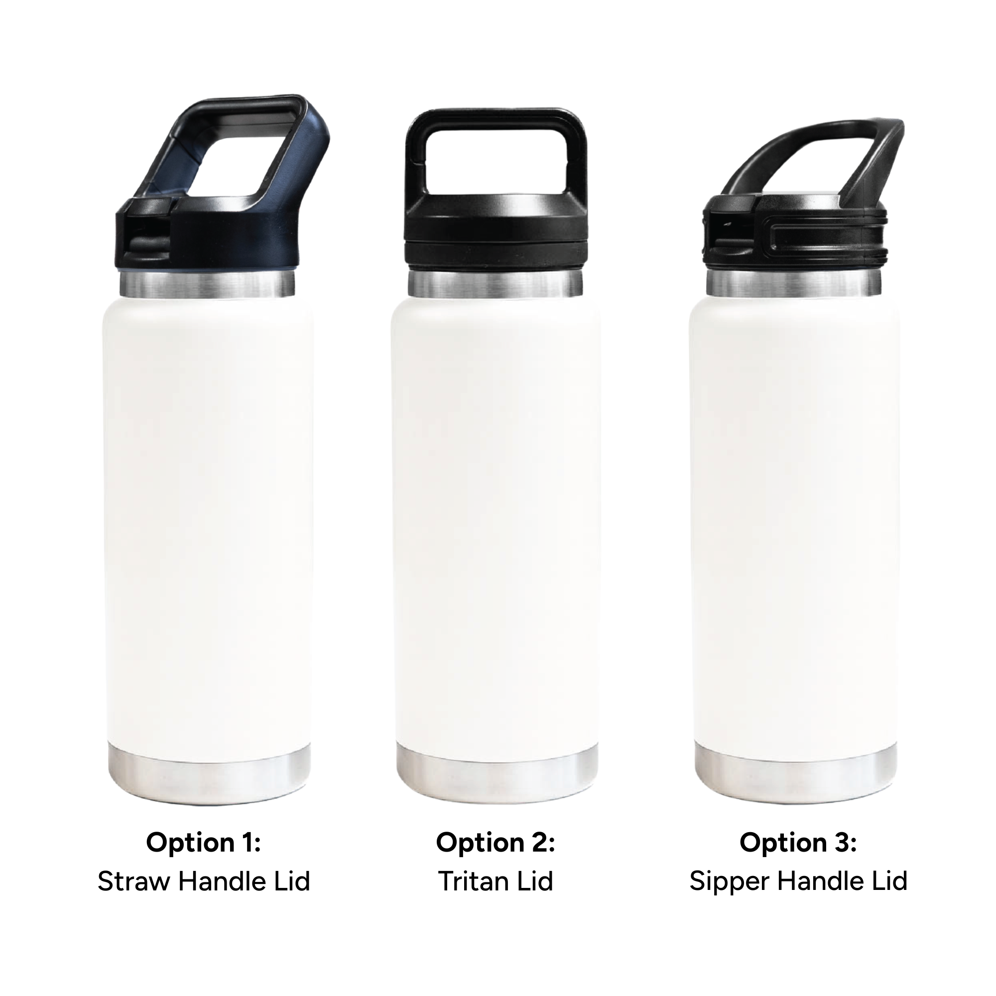 HYDRO - 750ml Vacuum Bottle - 3 Different Lid Options