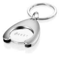 SANTOS Metal Keyring with Shopping Trolley Coin Holder