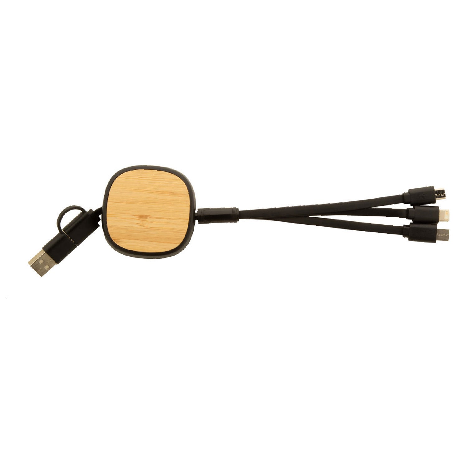 NOVA Telescopic Bamboo & Recycled ABS USB Charger Cable
