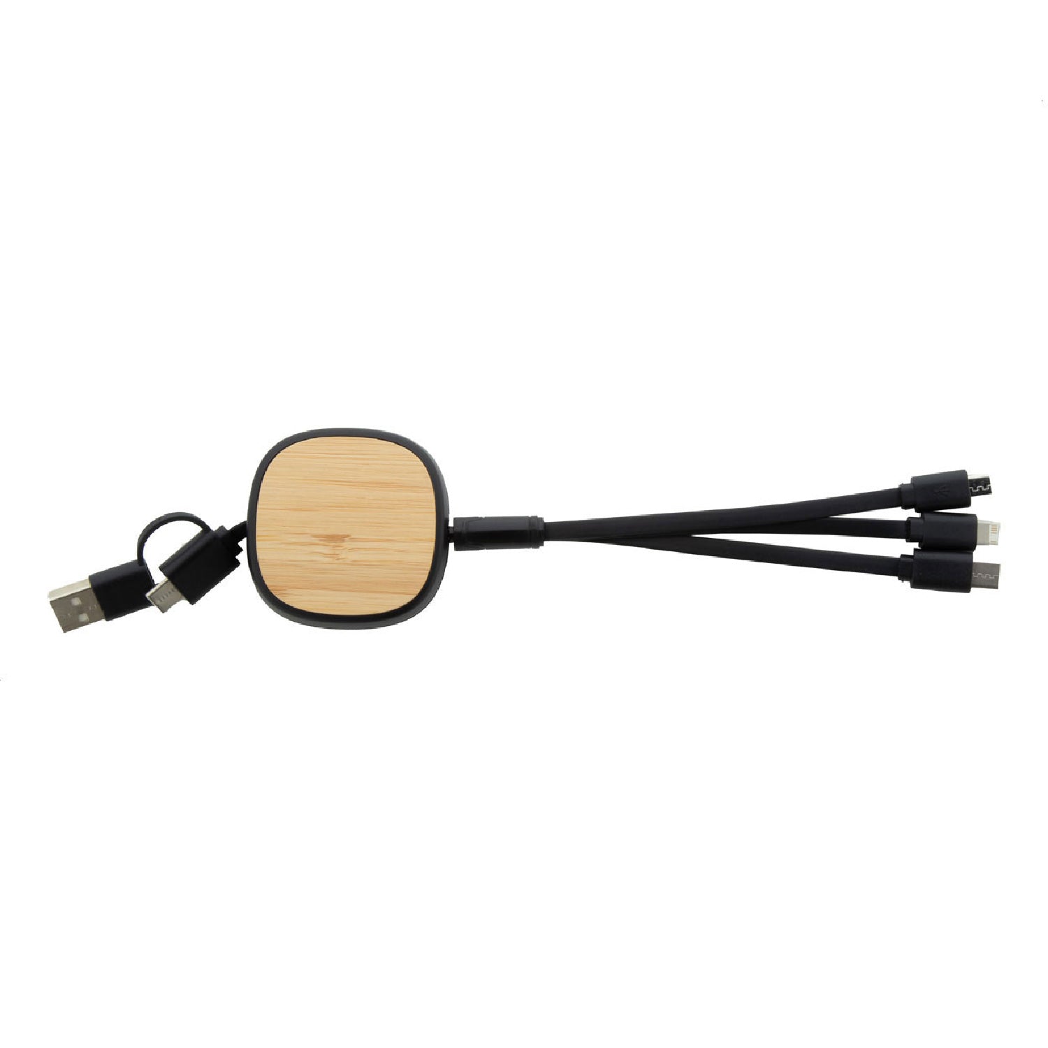 NOVA Telescopic Bamboo & Recycled ABS USB Charger Cable