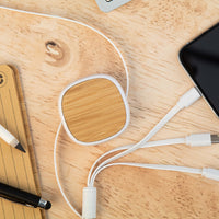 NOVA Telescopic Bamboo & Recycled ABS USB Charger Cable