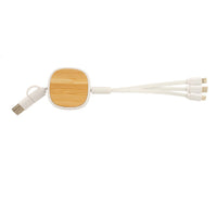 NOVA Telescopic Bamboo & Recycled ABS USB Charger Cable