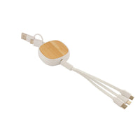 NOVA Telescopic Bamboo & Recycled ABS USB Charger Cable