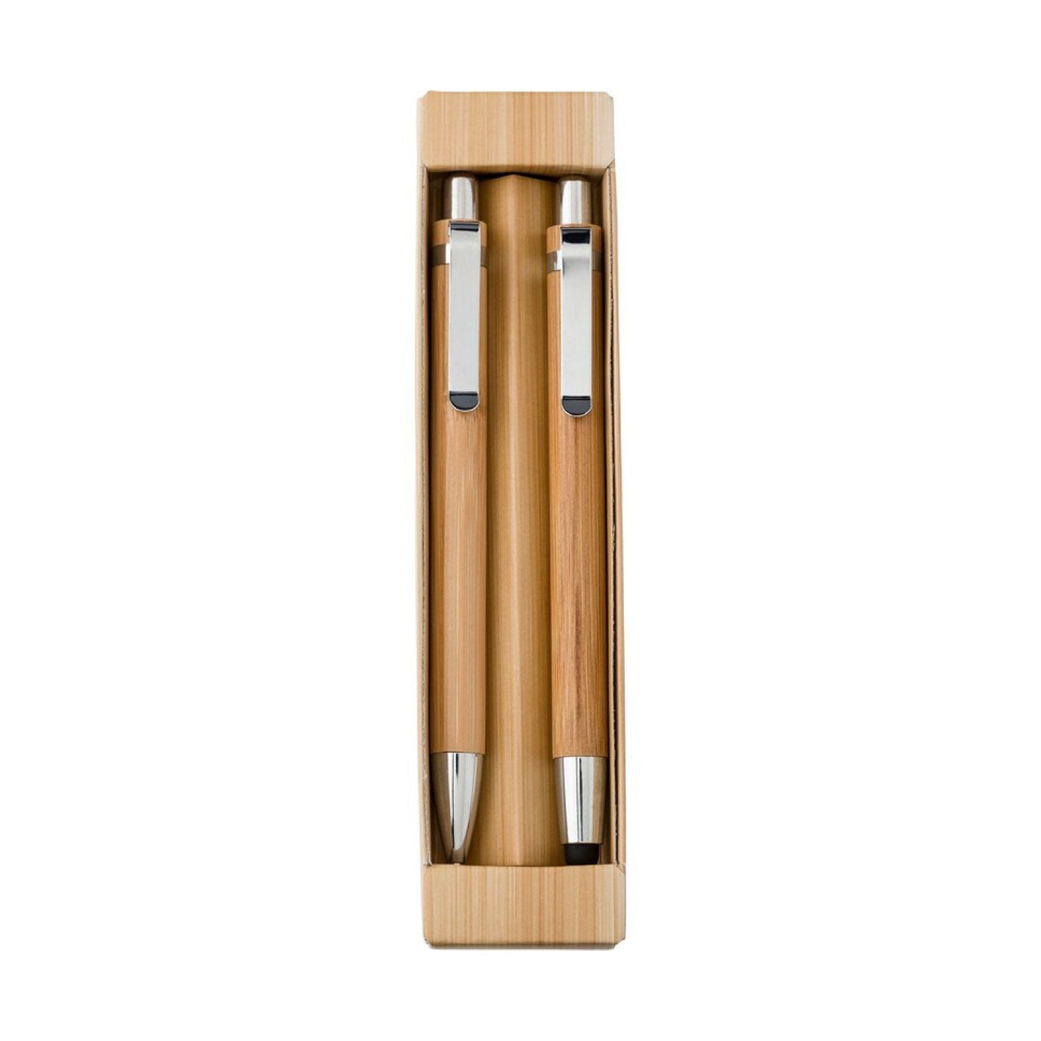 KOBY Bamboo Writing Set â€“ Ball Pen, Touch Pen & Mechanical Pencil