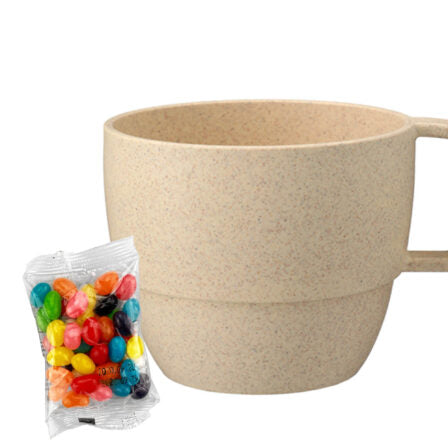 Jelly Bean In Vetto Wheat Straw Cup  - JB022