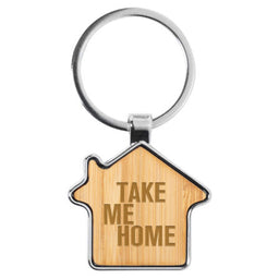 Bamboo House Key Ring  - KRO015