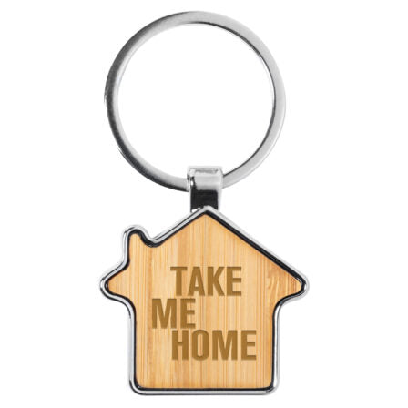 Bamboo House Key Ring  - KRO015
