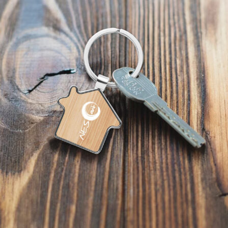 Bamboo House Key Ring  - KRO015