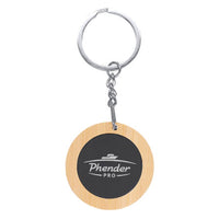 Mirage Round Bamboo Keyring  - KRR015
