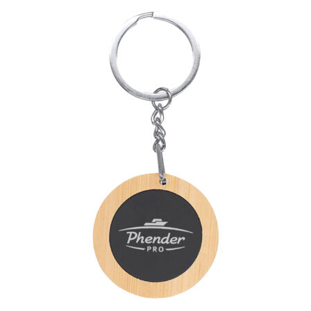 Mirage Round Bamboo Keyring  - KRR015