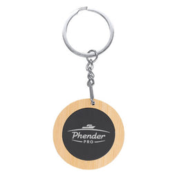 Mirage Round Bamboo Keyring  - KRR015
