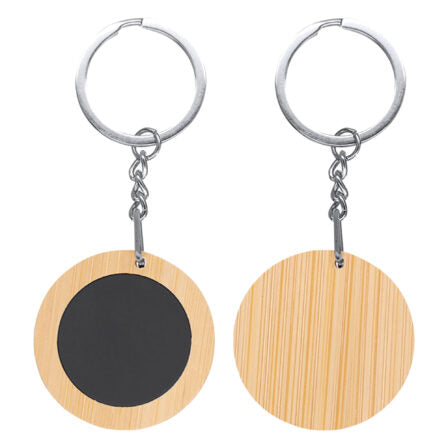 Mirage Round Bamboo Keyring  - KRR015
