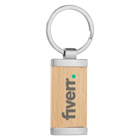 Wood Panel Key Ring  - KRS024