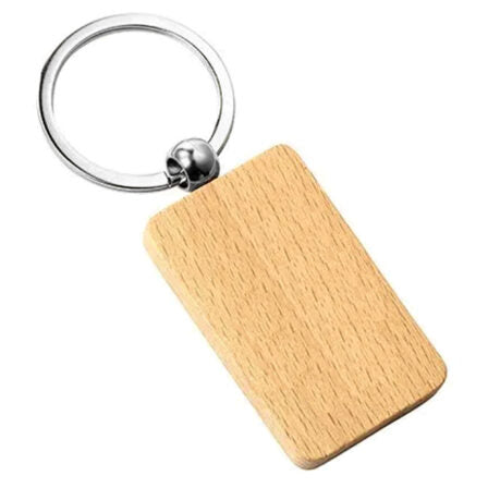 Wood Euro Key Ring  - KRS025