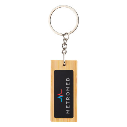 Mirage Rectangular Bamboo Keyring  - KRS026