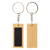 Mirage Rectangular Bamboo Keyring  - KRS026