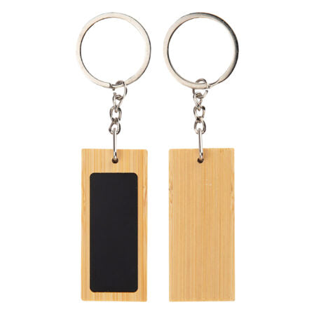 Mirage Rectangular Bamboo Keyring  - KRS026