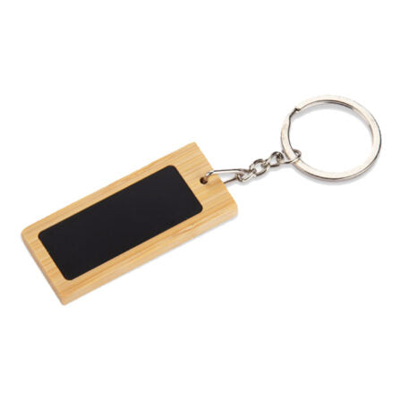 Mirage Rectangular Bamboo Keyring  - KRS026