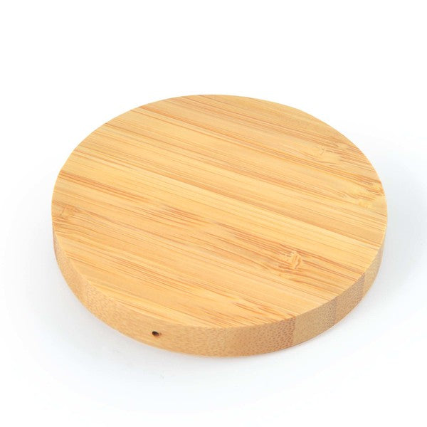 Arc Round Bamboo Wireless ChargerLL0220