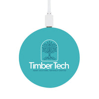 Arc Round Bamboo Wireless ChargerLL0220