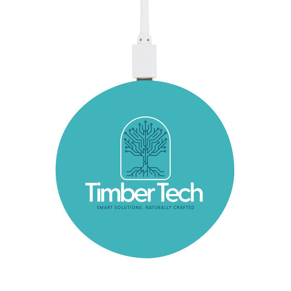 Arc Round Bamboo Wireless ChargerLL0220